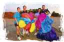 Group of skydivers
